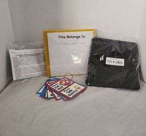 Black Binder with Educational Cards
